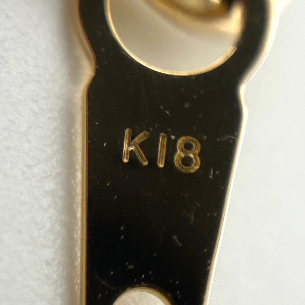 タサキ パール デザインネックレス YG イエローゴールド ペンダント 真珠 ネックレス 750 K18 パール レディース 【中古】brjwl