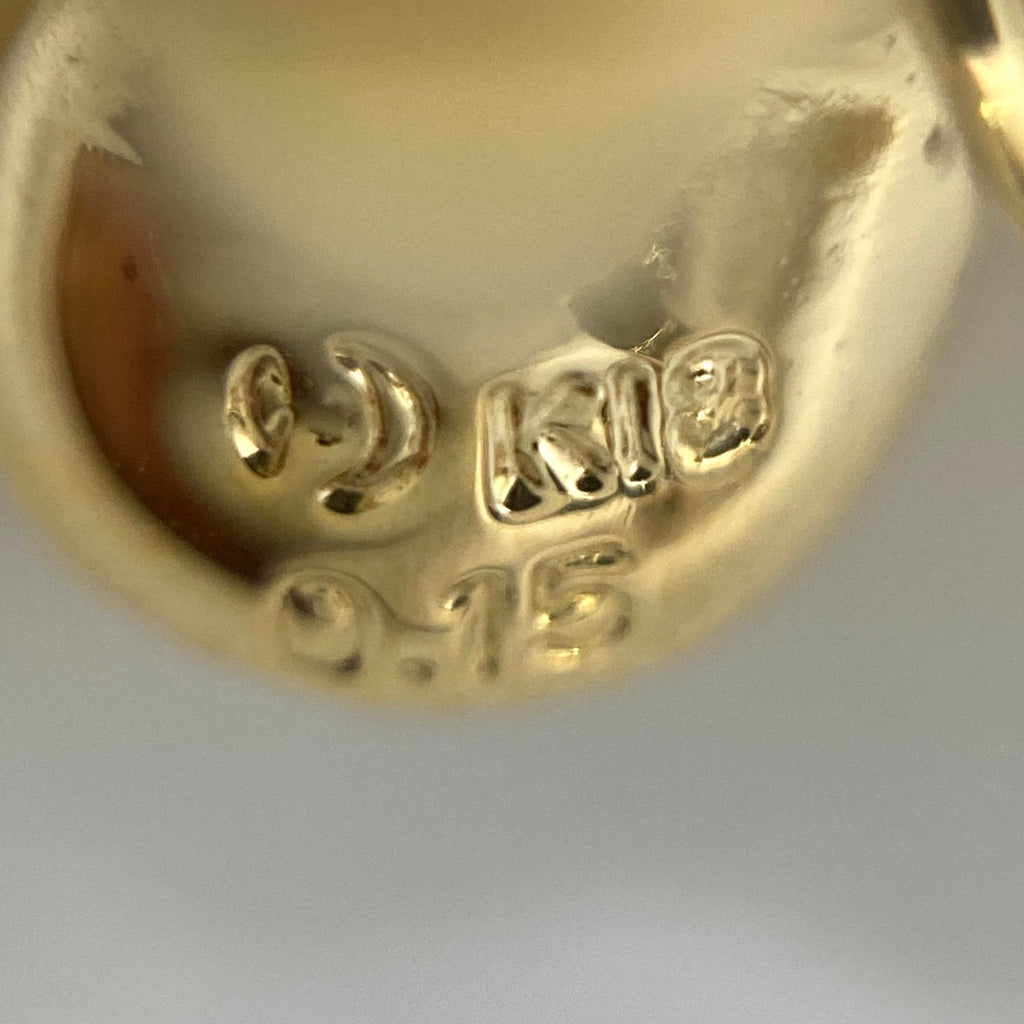 タサキ フラワーモチーフ デザインイヤリング YG イエローゴールド ピアス スイング 花 イヤリング K18 ダイヤモンド レディース 【中古】brjwl