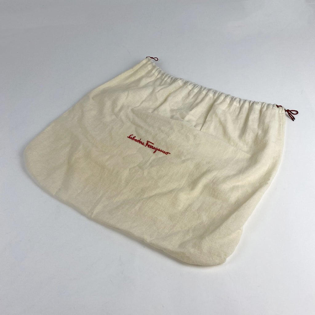 サルヴァトーレフェラガモ ロゴ ハンドバッグ 2WAY ショルダーバッグ ハンドバッグ キャンバス ベージュ レディース 【中古】brbag