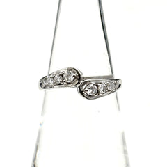 メレダイヤ デザインリング プラチナ 指輪 リング 12.5号 Pt900 ダイヤモンド レディース ノンブランドジュエリー 【中古】nbjwl