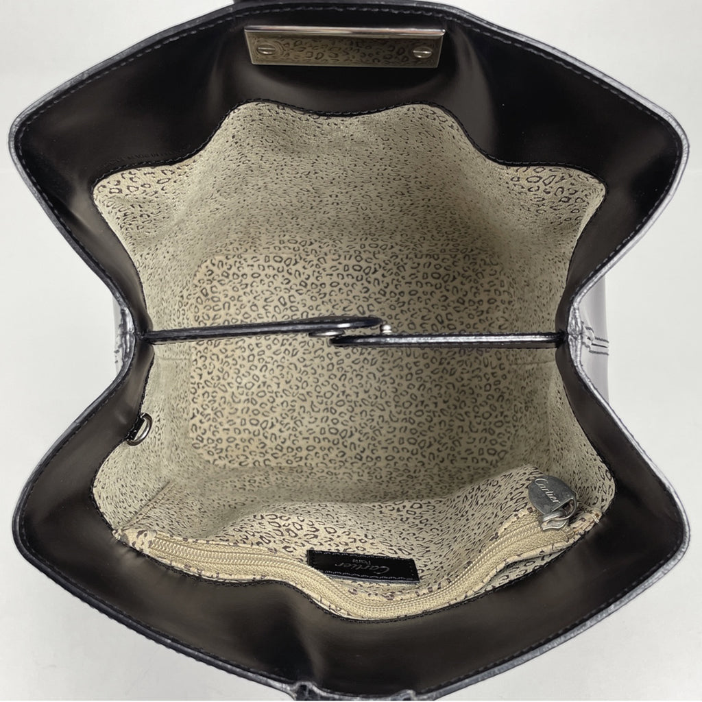 カルティエ パンテール ショルダーバッグ パンサー 豹 ショルダーバッグ レザー ブラック レディース 【中古】brbag