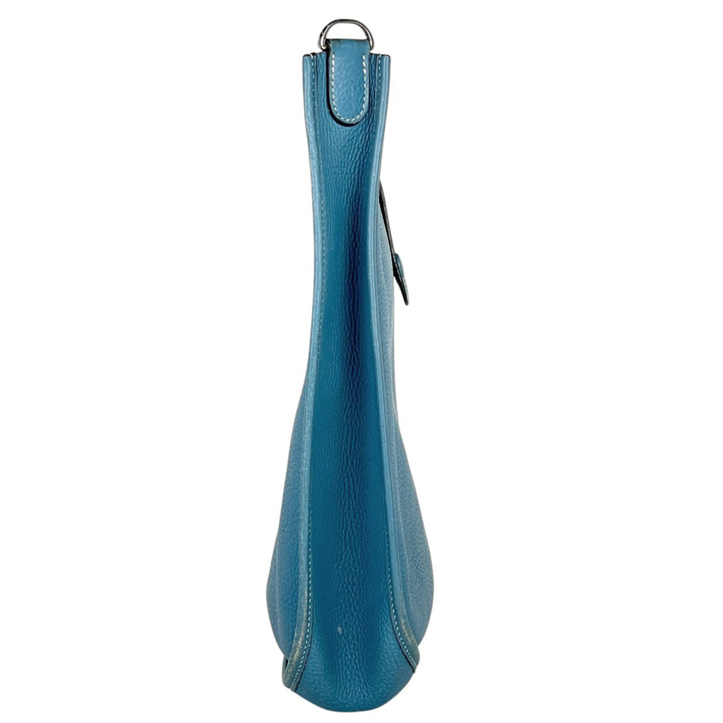 エルメス エヴリン 1 GM パンチング Hロゴ ショルダーバッグ トリヨンクレマンス ブルージーン □J レディース 【中古】brbag