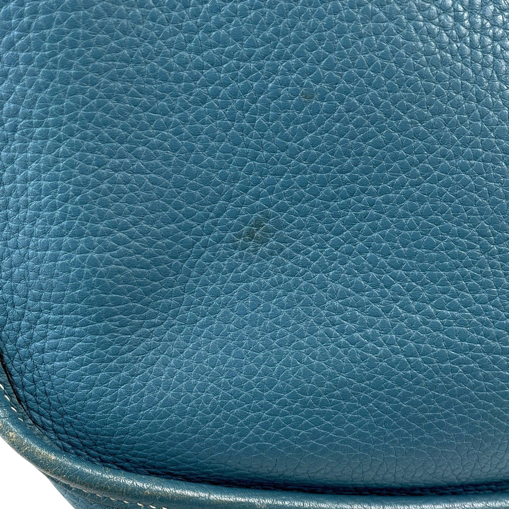 エルメス エヴリン 1 GM パンチング Hロゴ ショルダーバッグ トリヨンクレマンス ブルージーン □J レディース 【中古】brbag