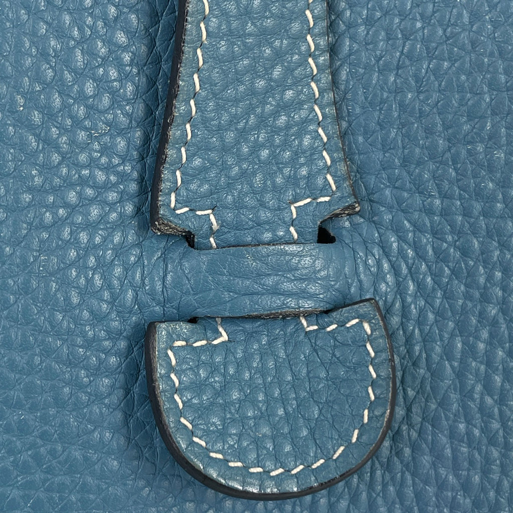 エルメス エヴリン 1 GM パンチング Hロゴ ショルダーバッグ トリヨンクレマンス ブルージーン □J レディース 【中古】brbag