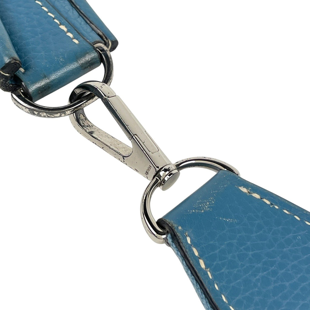 エルメス エヴリン 1 GM パンチング Hロゴ ショルダーバッグ トリヨンクレマンス ブルージーン □J レディース 【中古】brbag