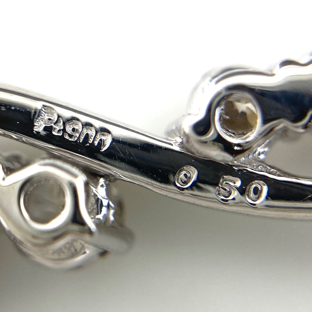 メレダイヤ デザインネックレス プラチナ ペンダント ネックレス Pt900 Pt850 ダイヤモンド レディース 【中古】nbjwl