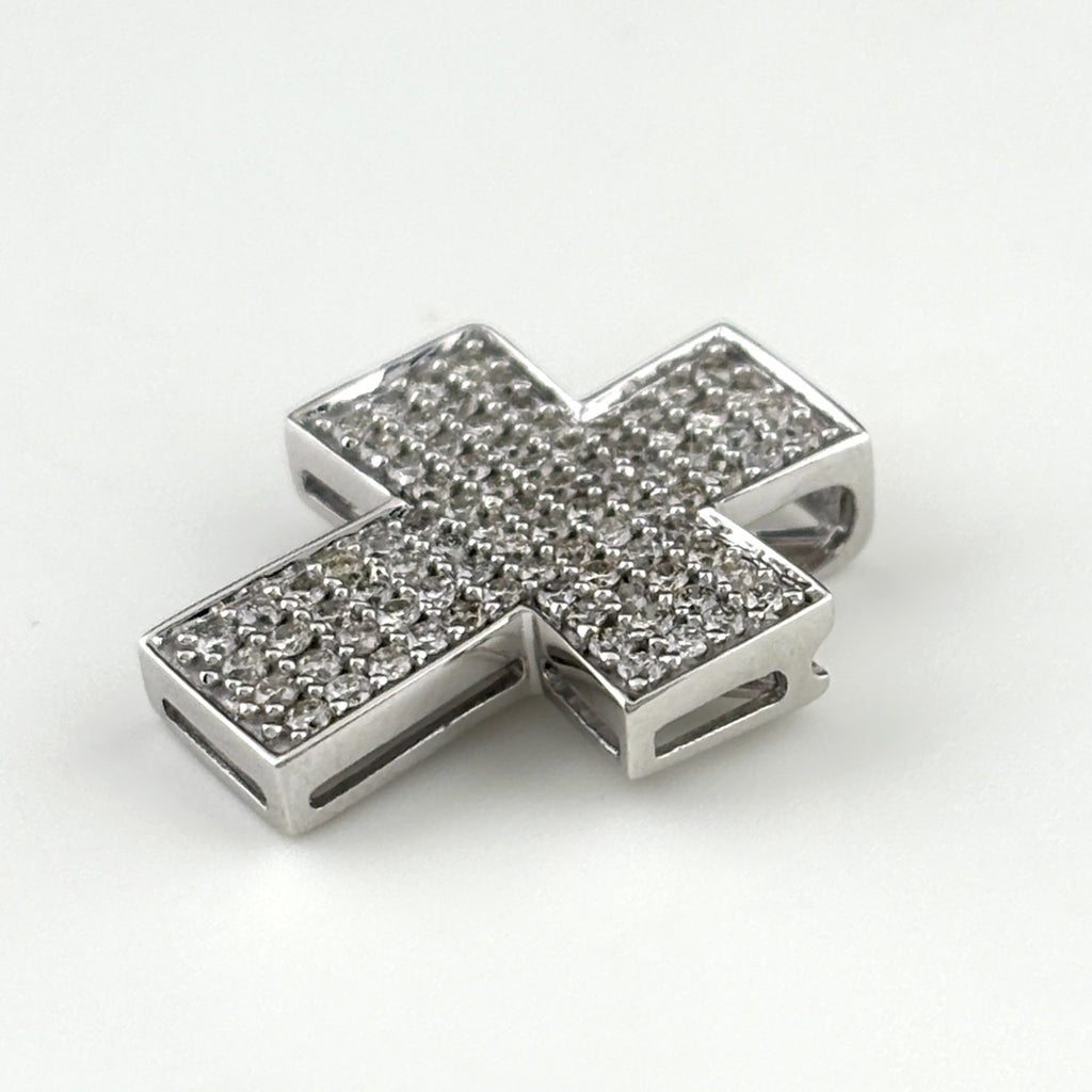 メレダイヤ ペンダントトップ WG ホワイトゴールド ペンダントトップ K18 WG ダイヤモンド レディース ノンブランドジュエリー 【中古】nbjwl