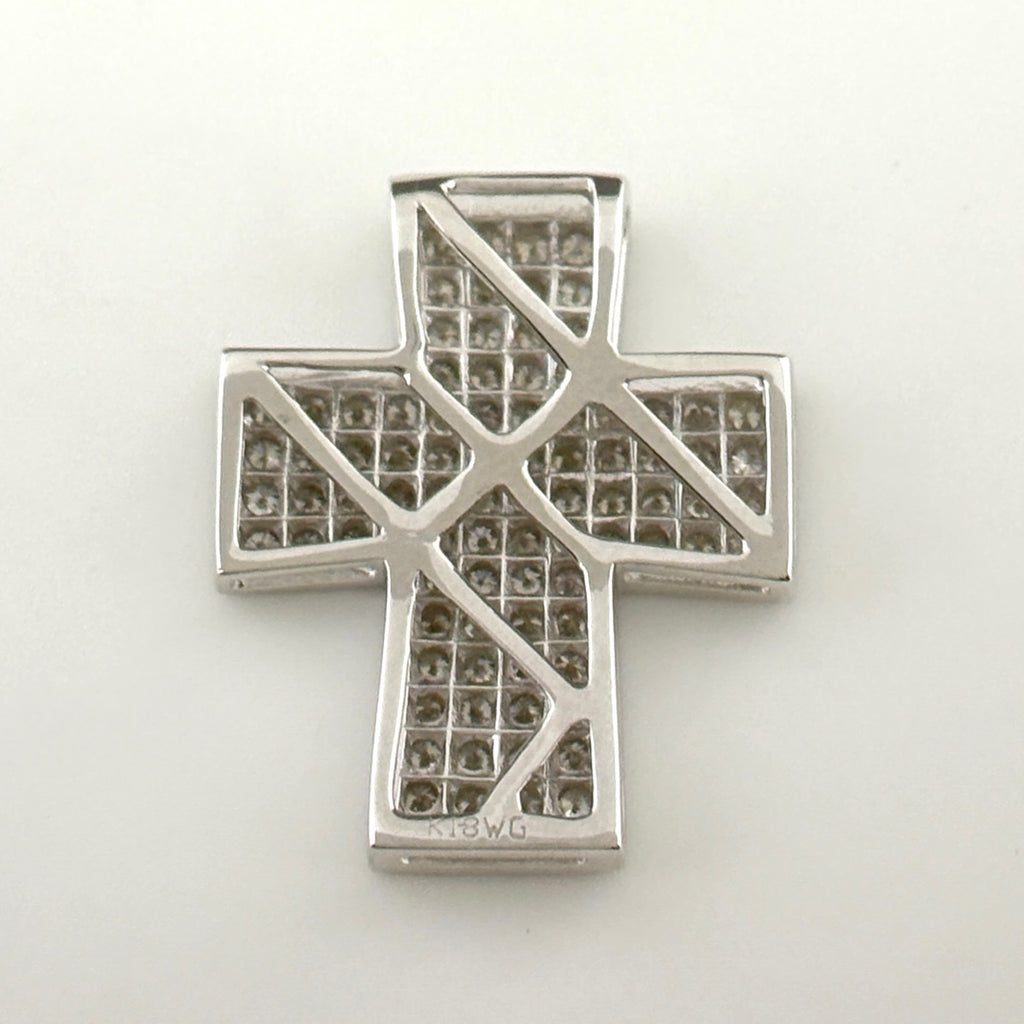 メレダイヤ ペンダントトップ WG ホワイトゴールド ペンダントトップ K18 WG ダイヤモンド レディース ノンブランドジュエリー 【中古】nbjwl