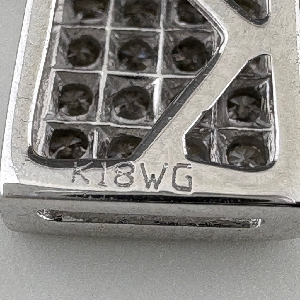 メレダイヤ ペンダントトップ WG ホワイトゴールド ペンダントトップ K18 WG ダイヤモンド レディース ノンブランドジュエリー 【中古】nbjwl