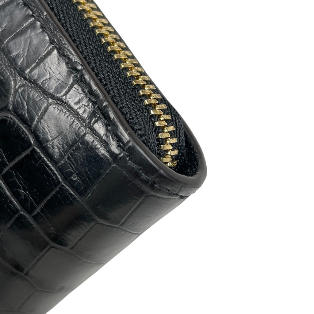 ルイ・ヴィトン ジッピー コインパース 小銭入れ カードケース ラウンドファスナー エキゾチック コインケース クロコダイル ノワール(ブラック) M94321 レディース 【中古】brbag