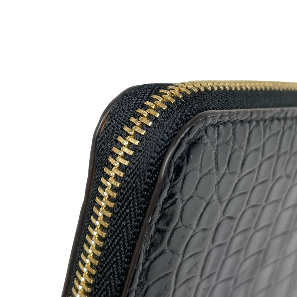 ルイ・ヴィトン ジッピー コインパース 小銭入れ カードケース ラウンドファスナー エキゾチック コインケース クロコダイル ノワール(ブラック) M94321 レディース 【中古】brbag