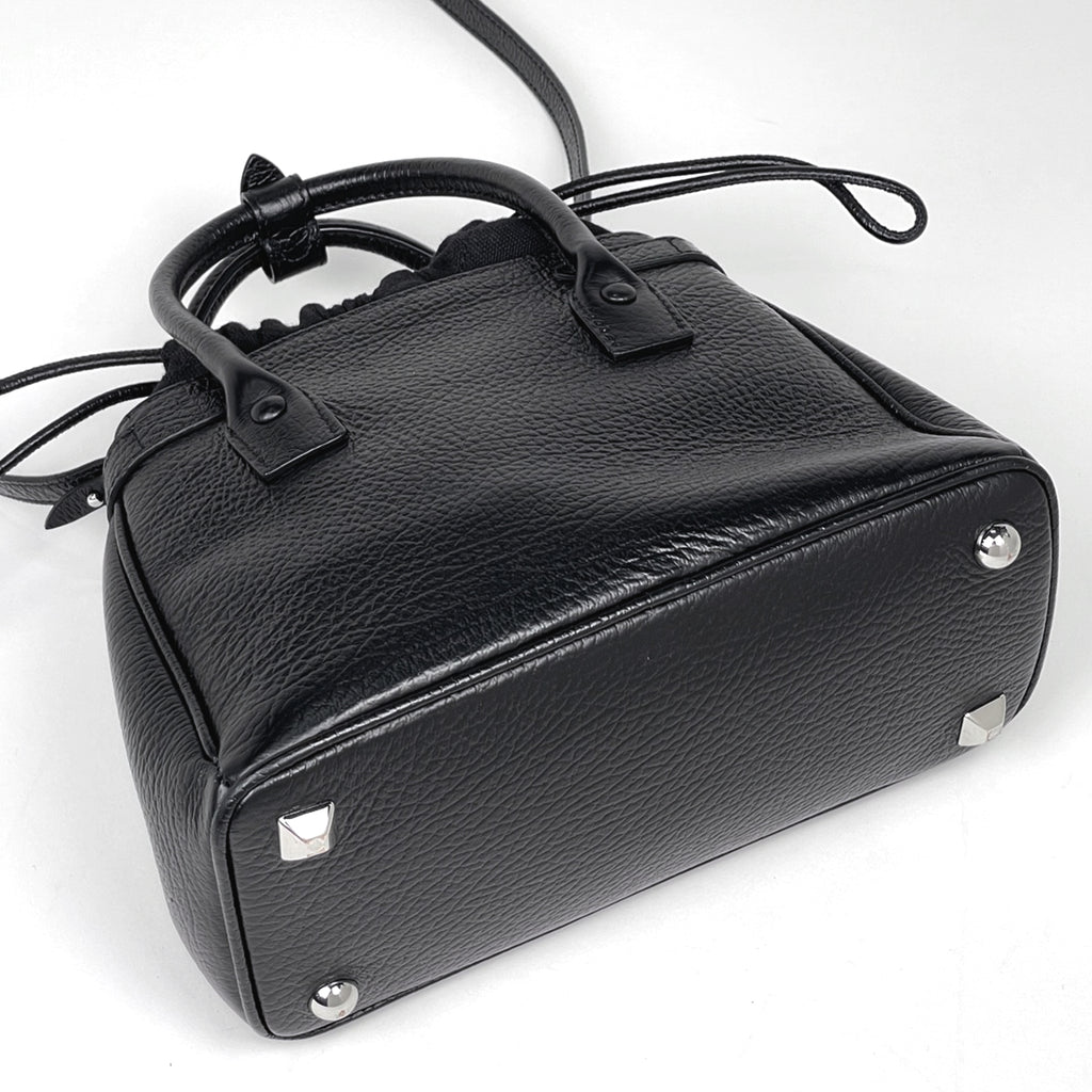 メゾン マルジェラ 5AC ハンドバッグ 2WAY ショルダーバッグ 巾着 ハンドバッグ レザー ブラック レディース 【中古】brbag