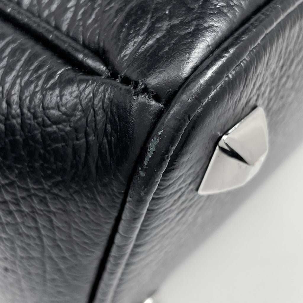 メゾン マルジェラ 5AC ハンドバッグ 2WAY ショルダーバッグ 巾着 ハンドバッグ レザー ブラック レディース 【中古】brbag