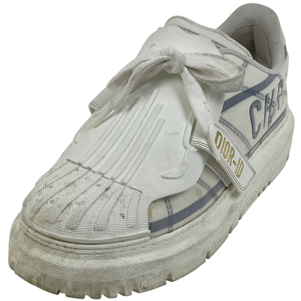クリスチャンディオール ロゴ スニーカー DIOR-ID 靴 スニーカー ファブリック ラバー ホワイト レディース 【中古】brapp