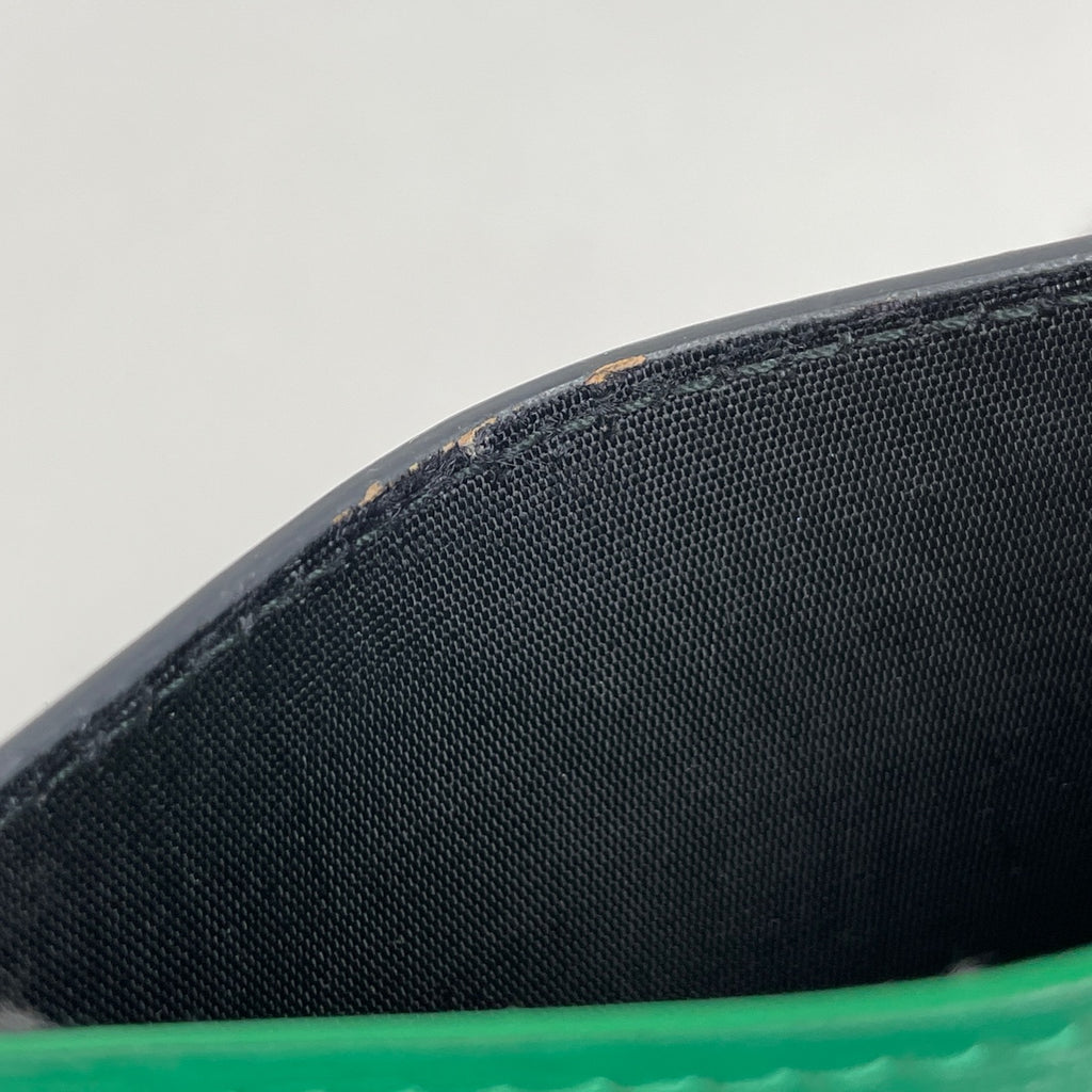 バレンシアガ ロゴ カードケース カード入れ 名刺入れ カードケース レザー グレー レディース 【中古】brbag