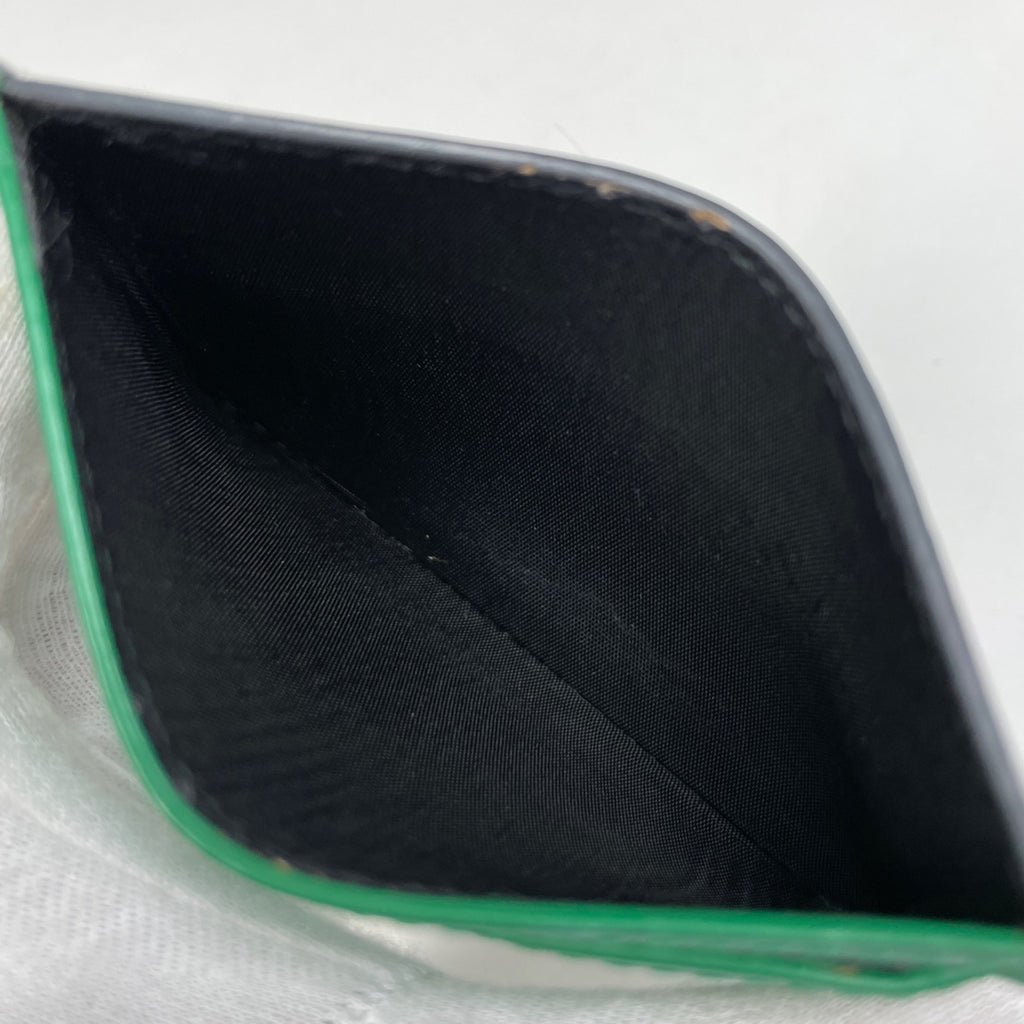 バレンシアガ ロゴ カードケース カード入れ 名刺入れ カードケース レザー グレー レディース 【中古】brbag