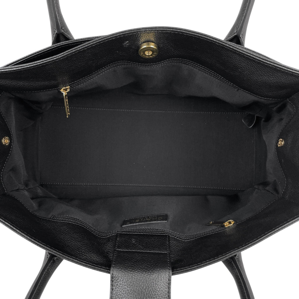 シャネル エグゼクティブライン トートバッグ ココマーク ハンドバッグ トートバッグ レザー ブラック レディース 【中古】brbag