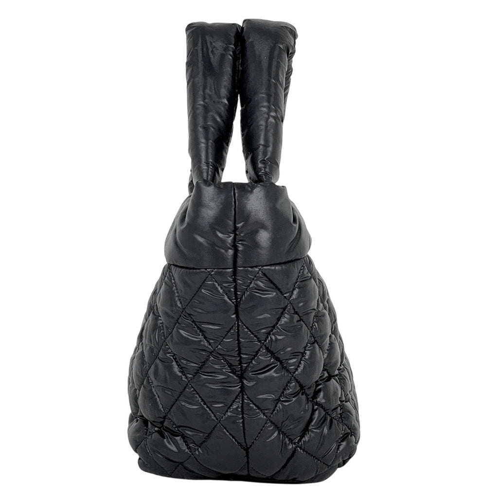 シャネル コココクーン スモール トートバッグ ココマーク ハンドバッグ トートバッグ ナイロン ブラック A48610 レディース 【中古】brbag