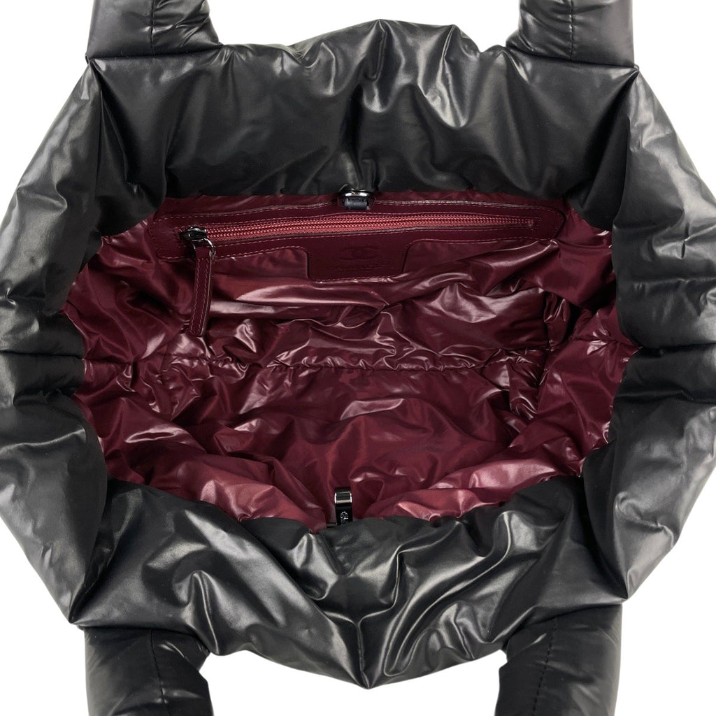 シャネル コココクーン スモール トートバッグ ココマーク ハンドバッグ トートバッグ ナイロン ブラック A48610 レディース 【中古】brbag