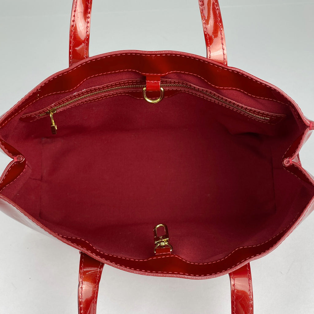 ルイ・ヴィトン ウィルシャー PM 手提げ エナメル ハンドバッグ モノグラムヴェルニ ポムダムール M93642 レディース 【中古】brbag