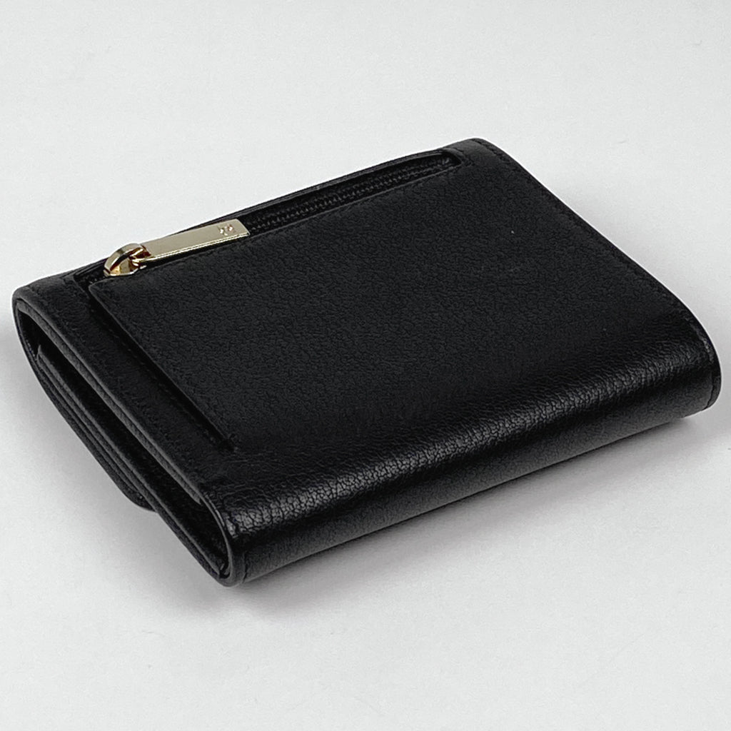 シャネル ココマーク 三つ折り 財布 CC 三つ折り財布 レザー ブラック レディース 【中古】brbag