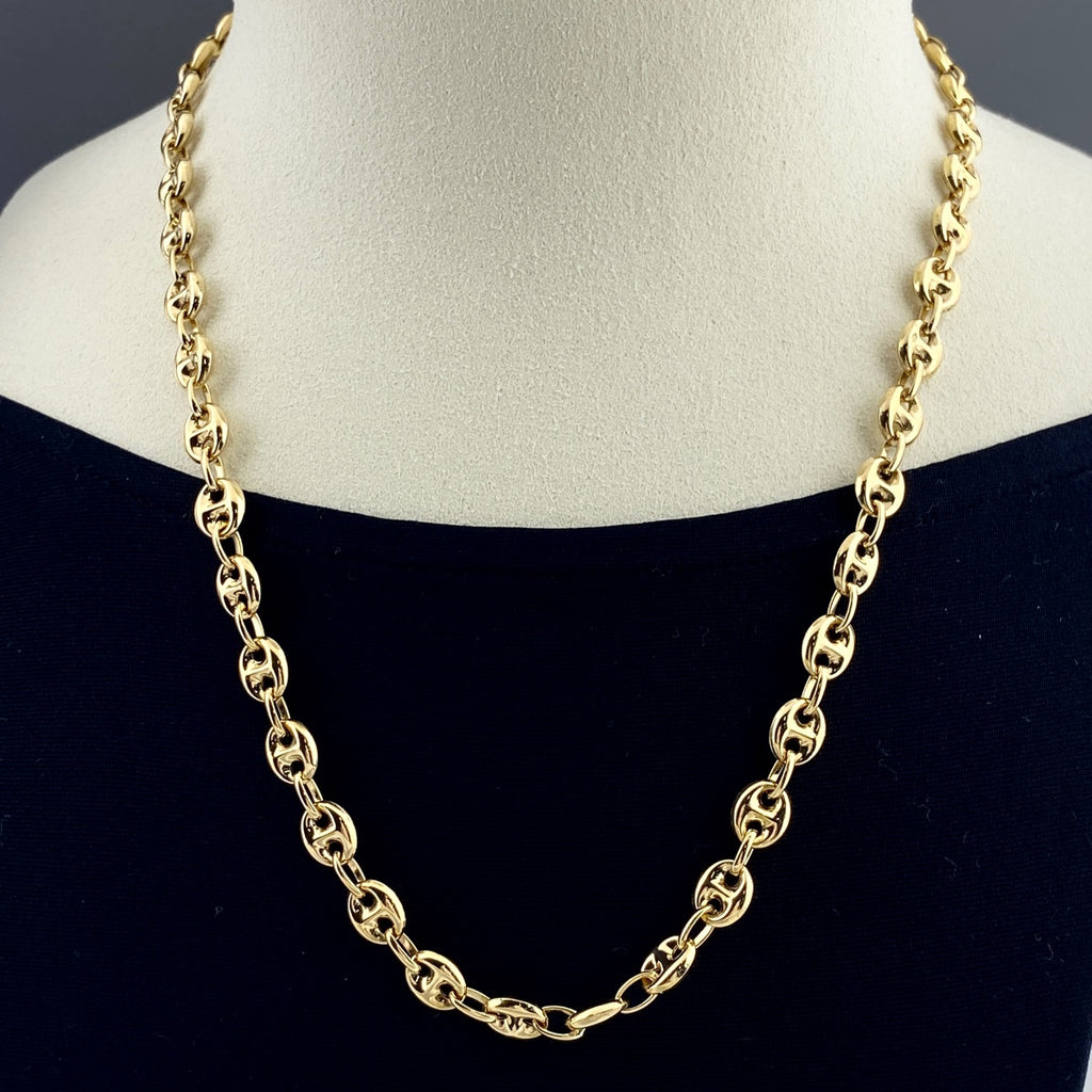 ウノアエレ デザインネックレス YG イエローゴールド ネックレス 750 レディース 【中古】brjwl