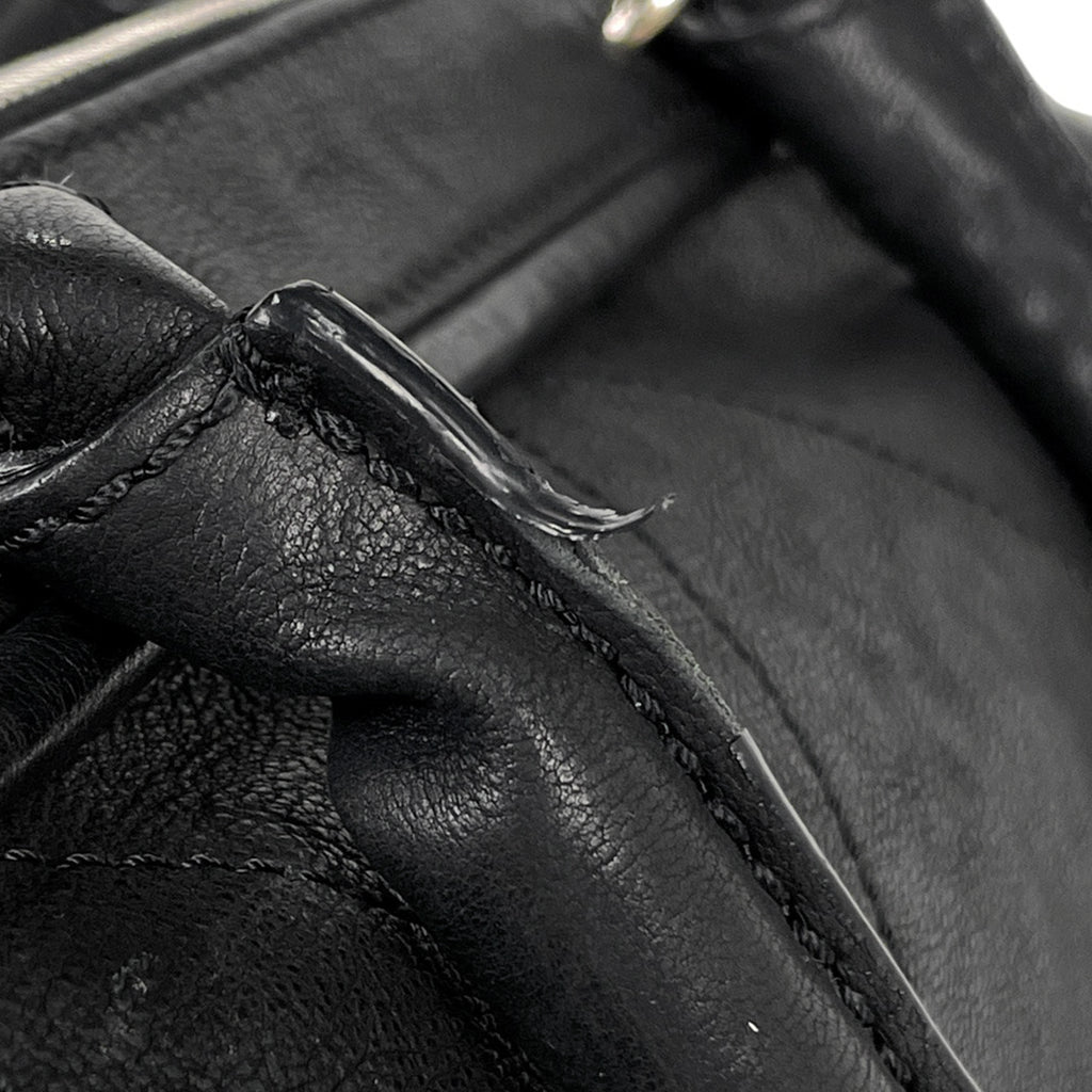 シャネル ココマーク ハンドバッグ ミニボストン ハンドバッグ レザー ブラック レディース 【中古】brbag