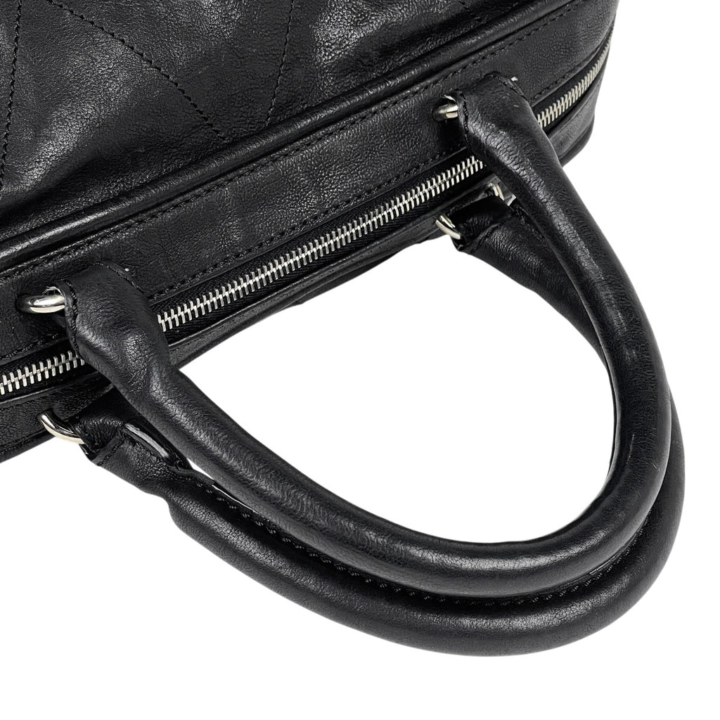 シャネル ココマーク ハンドバッグ ミニボストン ハンドバッグ レザー ブラック レディース 【中古】brbag