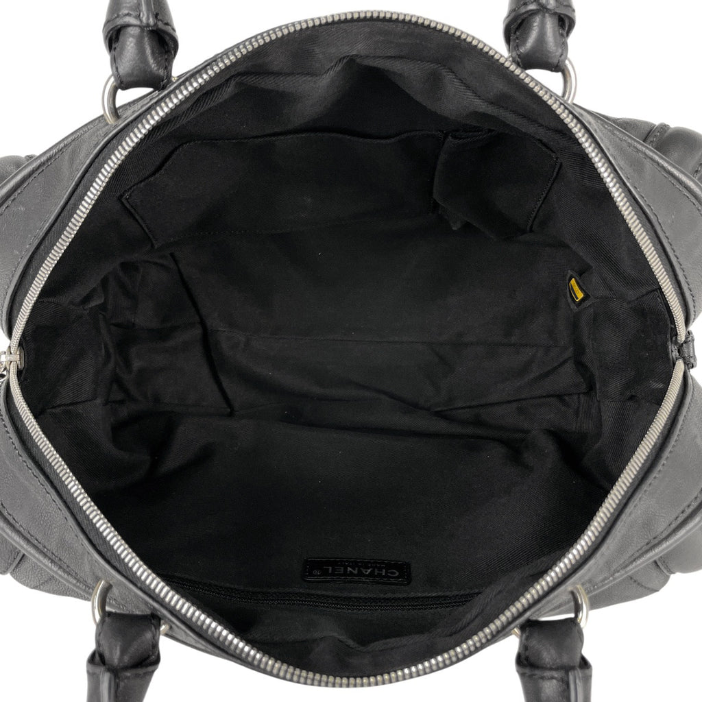 シャネル ココマーク ハンドバッグ ミニボストン ハンドバッグ レザー ブラック レディース 【中古】brbag