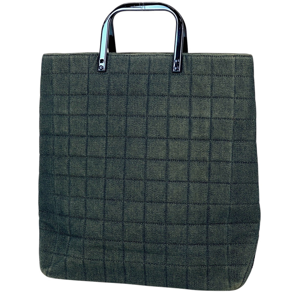 シャネル チョコバー ハンドバッグ ココマーク トートバッグ ハンドバッグ デニム ブルー レディース 【中古】brbag