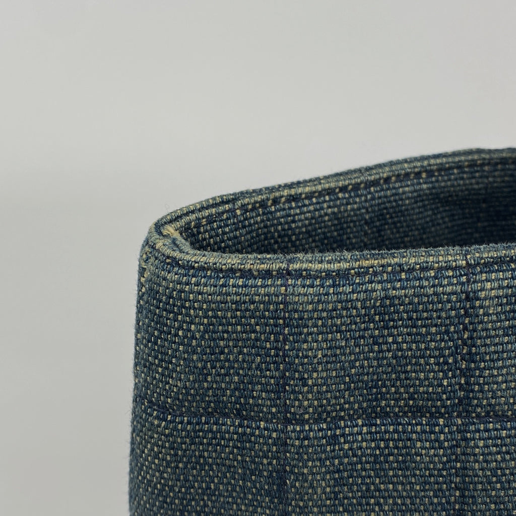 シャネル チョコバー ハンドバッグ ココマーク トートバッグ ハンドバッグ デニム ブルー レディース 【中古】brbag