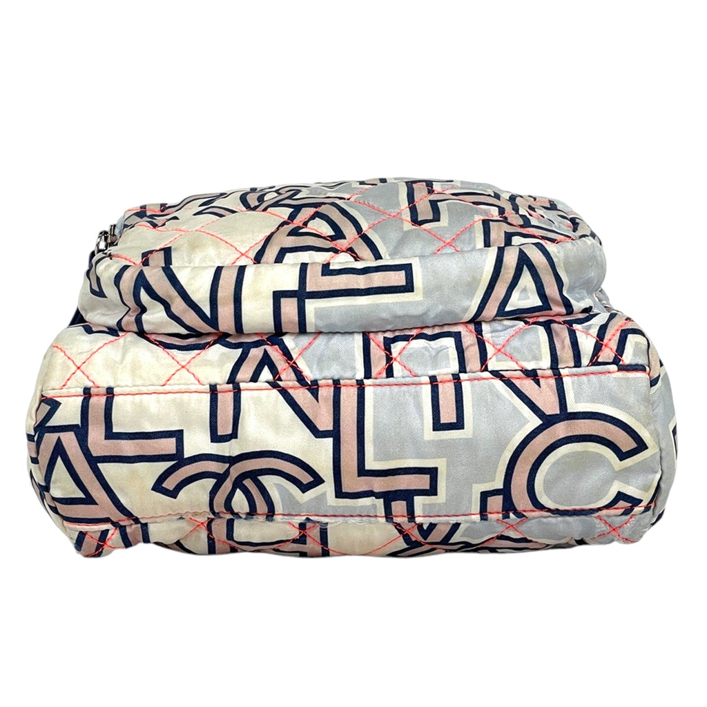 シャネル ココマーク リュックサック マトラッセ ネオン バックパック リュック ナイロン ブルー レディース 【中古】brbag