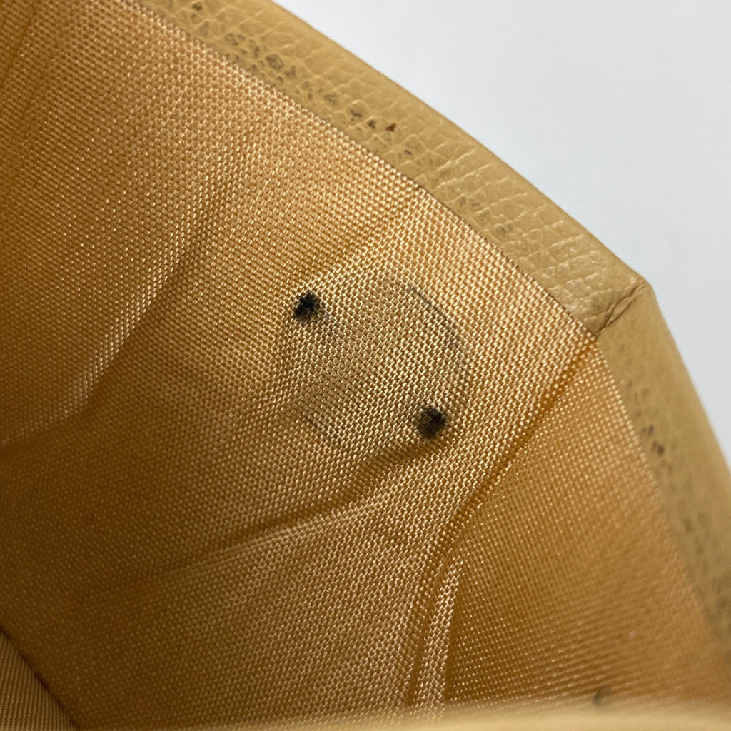 シャネル ココボタン カードケース ココマーク カード入れ カードケース レザー ベージュ レディース 【中古】brbag