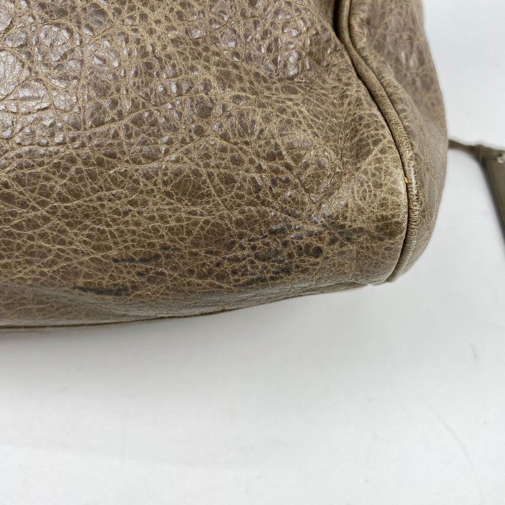 バレンシアガ ザ ジャイアント ヴェロ ハンドバッグ 2WAY ショルダーバッグ ハンドバッグ レザー ベージュ 282010 レディース 【中古】brbag