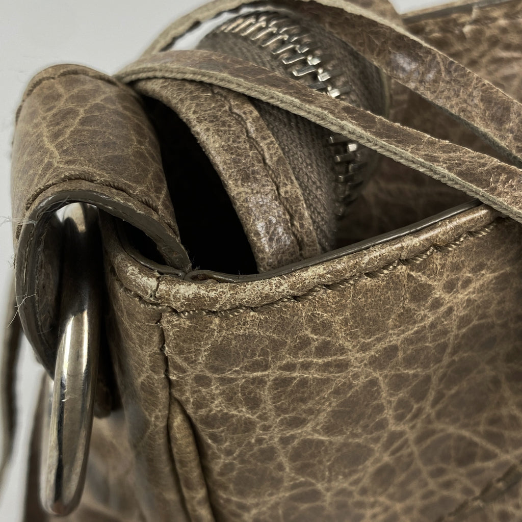 バレンシアガ ザ ジャイアント ヴェロ ハンドバッグ 2WAY ショルダーバッグ ハンドバッグ レザー ベージュ 282010 レディース 【中古】brbag