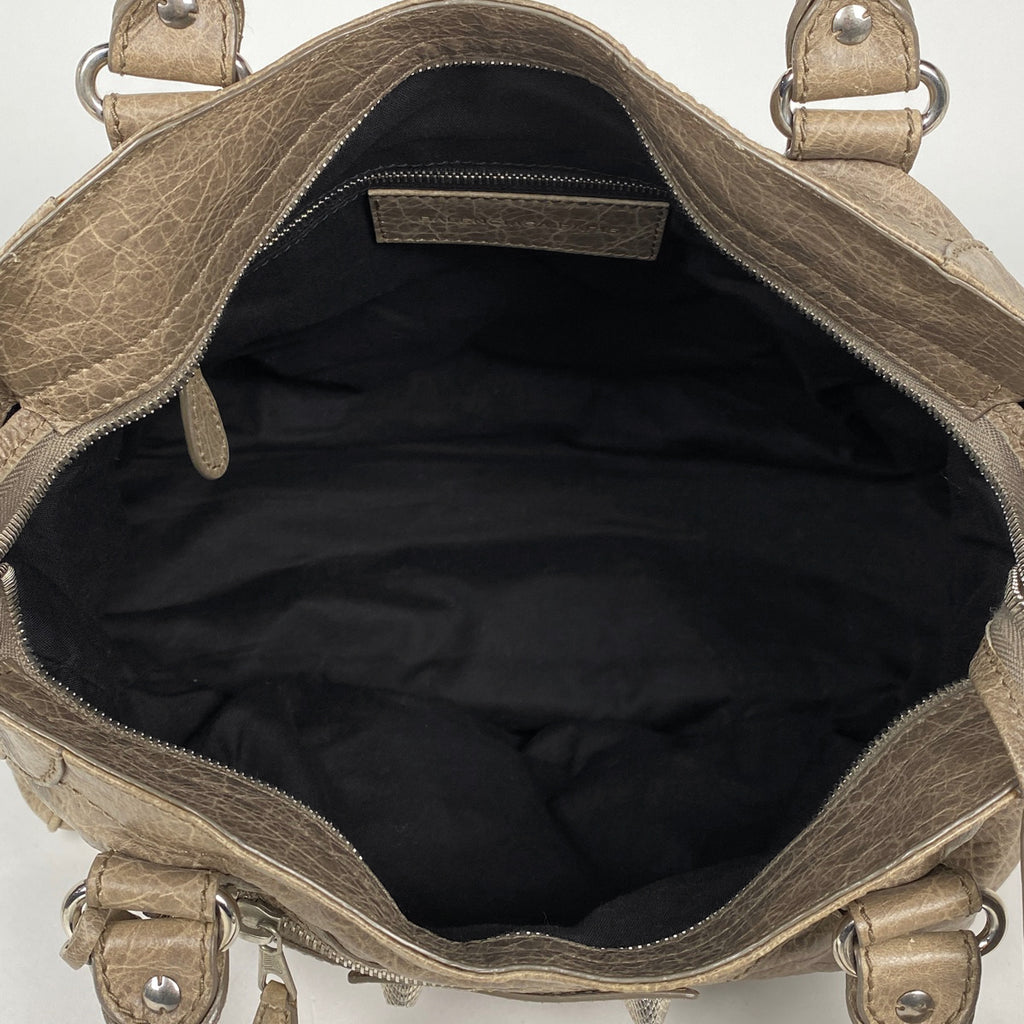 バレンシアガ ザ ジャイアント ヴェロ ハンドバッグ 2WAY ショルダーバッグ ハンドバッグ レザー ベージュ 282010 レディース 【中古】brbag