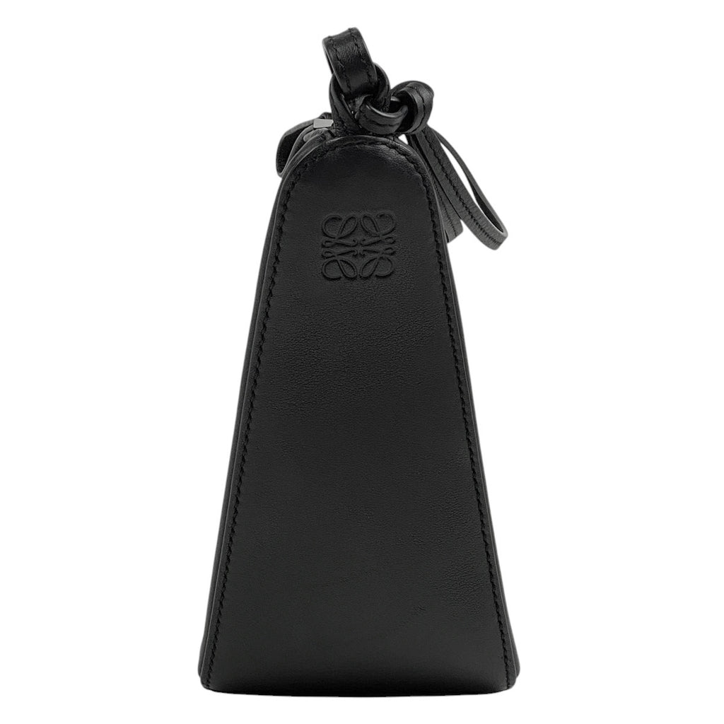 ロエベ ハンモック ホーボーバッグ ミニ 2WAY ショルダーバッグ ハンドバッグ レザー ブラック レディース 【中古】brbag