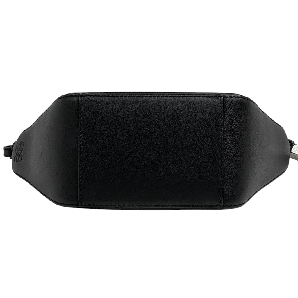 ロエベ ハンモック ホーボーバッグ ミニ 2WAY ショルダーバッグ ハンドバッグ レザー ブラック レディース 【中古】brbag