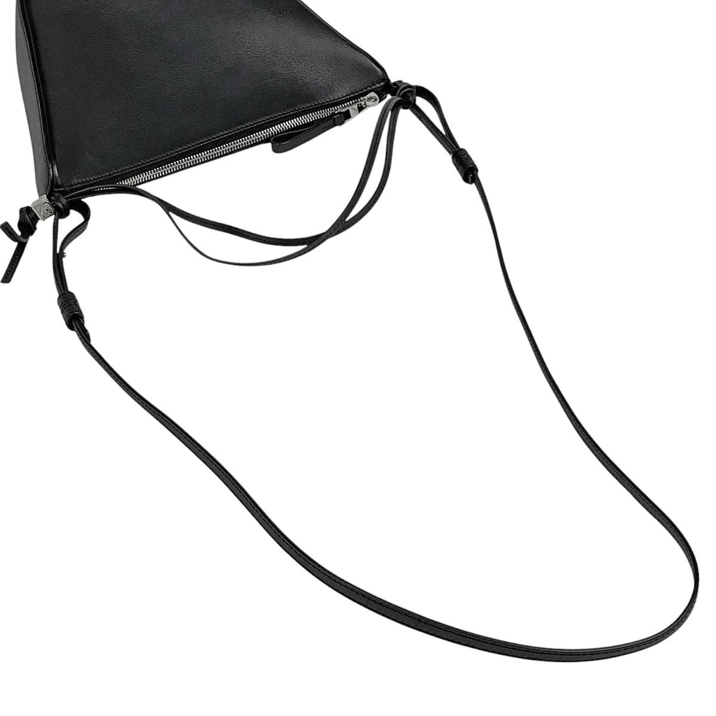 ロエベ ハンモック ホーボーバッグ ミニ 2WAY ショルダーバッグ ハンドバッグ レザー ブラック レディース 【中古】brbag