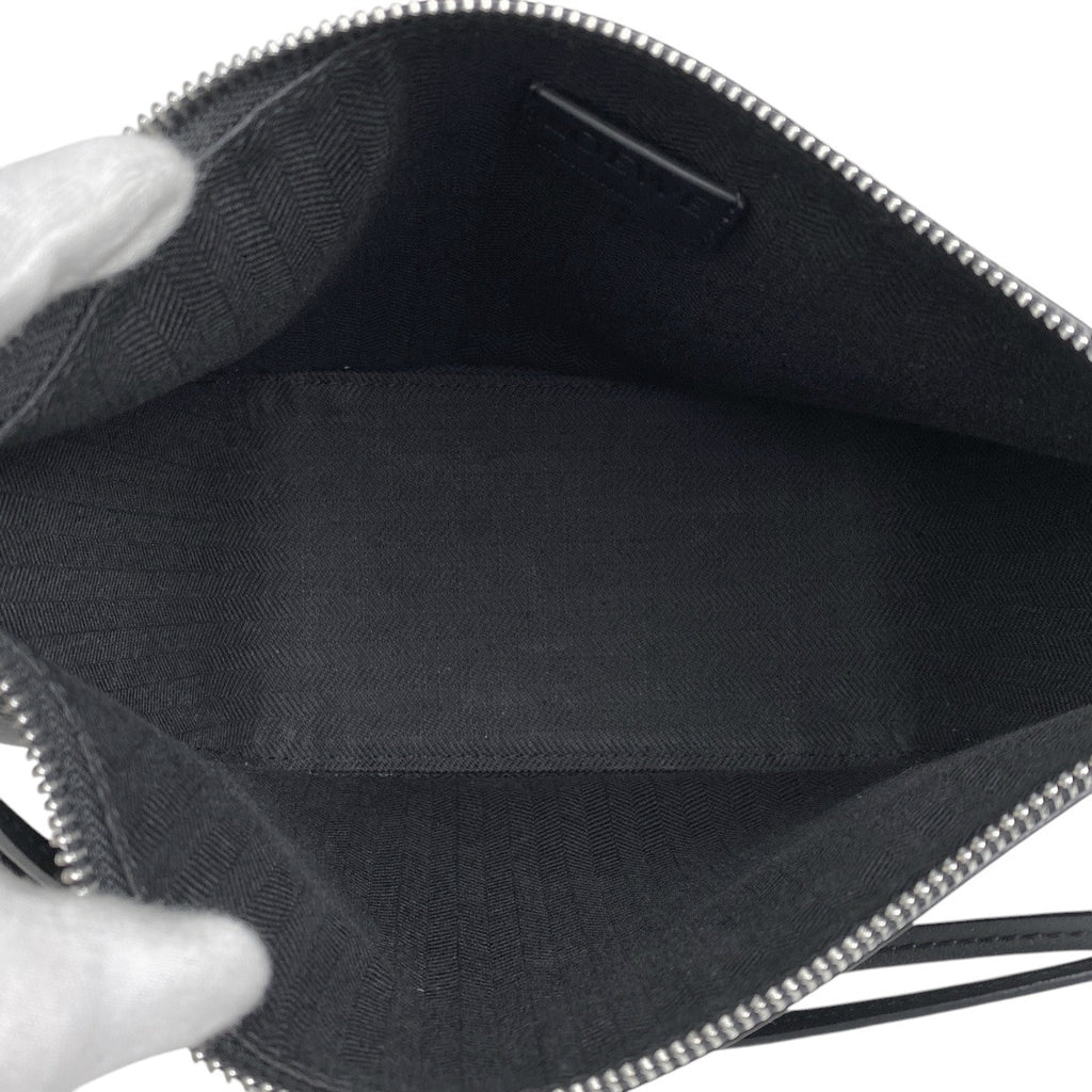 ロエベ ハンモック ホーボーバッグ ミニ 2WAY ショルダーバッグ ハンドバッグ レザー ブラック レディース 【中古】brbag