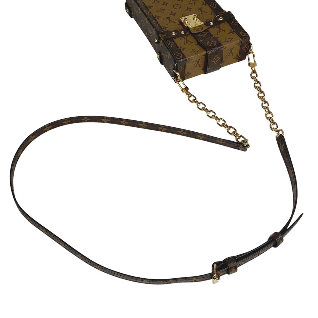 ルイ・ヴィトン ポシェット トランク ヴェルティカル ショルダーバッグ モノグラムリバース ブラウン M67873 レディース 【中古】brbag