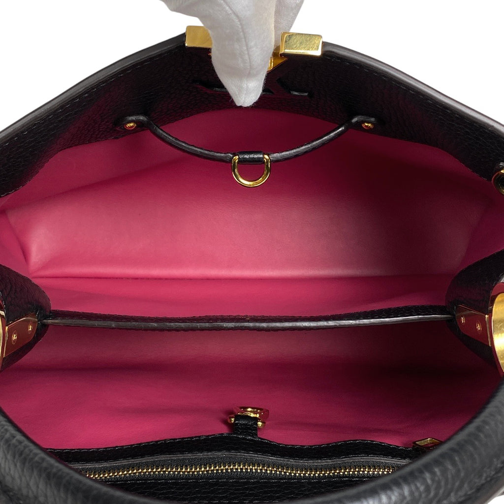 ルイ・ヴィトン カプシーヌ MM 2WAY ショルダーバッグ ハンドバッグ トリヨン ノワール (ブラック) M48864 レディース 【中古】brbag