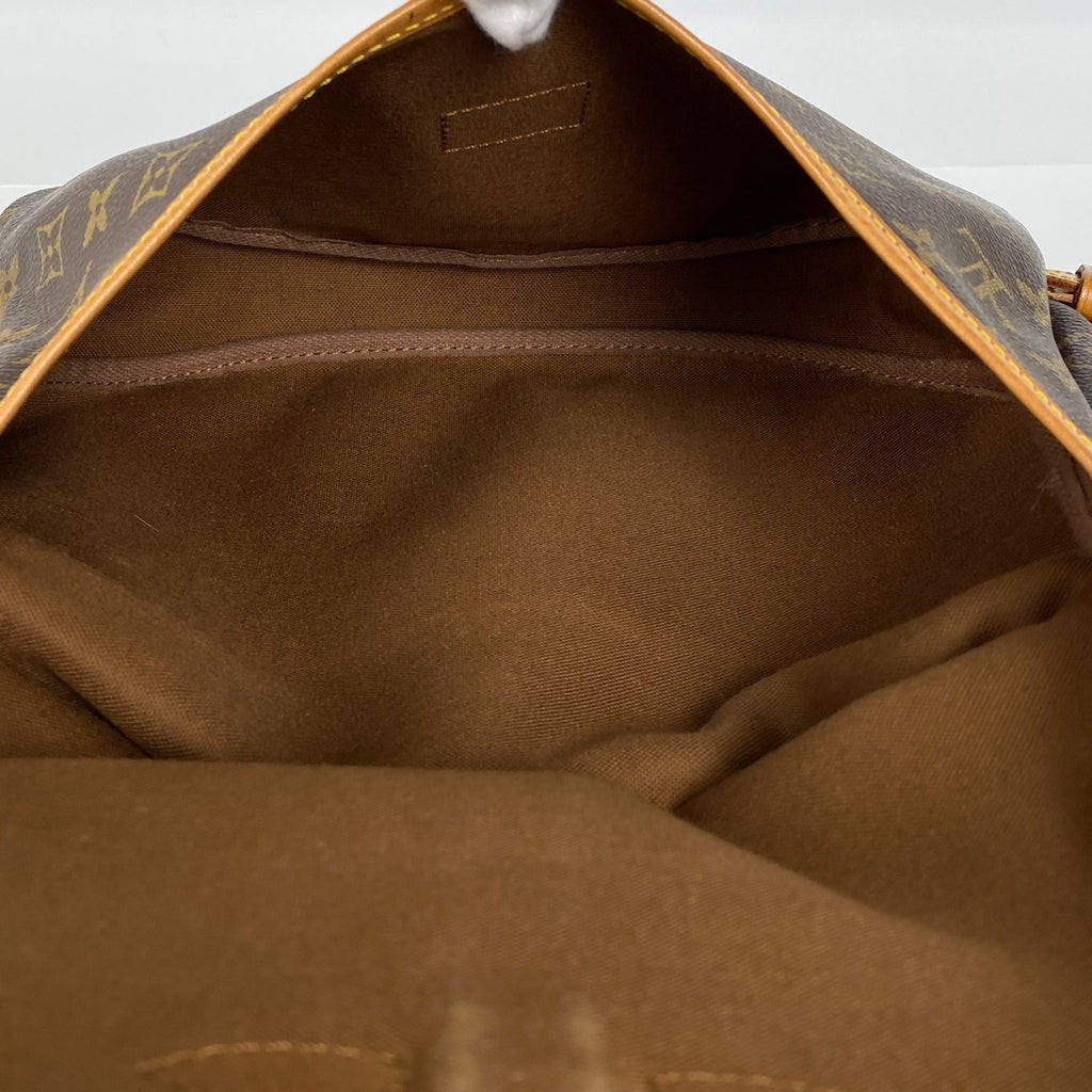 ルイ・ヴィトン ソミュール 30 斜め掛け ショルダーバッグ モノグラム ブラウン M42256 レディース 【中古】brbag