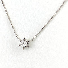 ダイヤモンド デザインネックレス プラチナ ペンダント ネックレス Pt900 Pt850 ダイヤモンド レディース 【中古】nbjwl