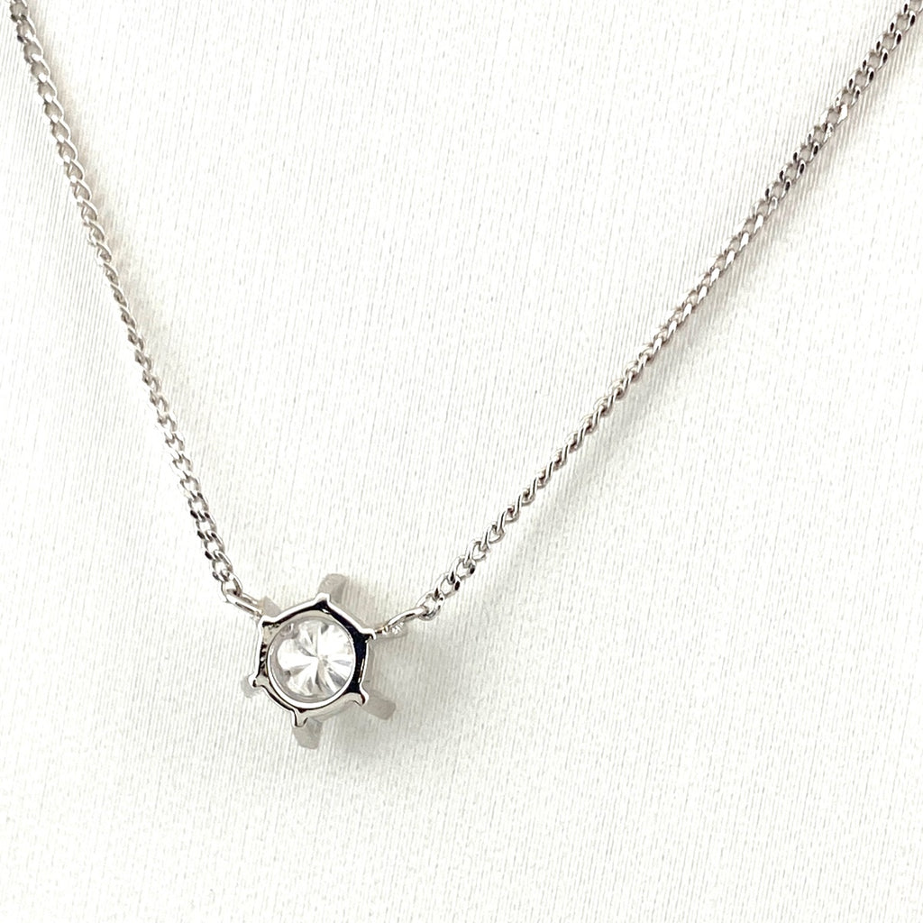 ダイヤモンド デザインネックレス プラチナ ペンダント ネックレス Pt900 Pt850 ダイヤモンド レディース 【中古】nbjwl