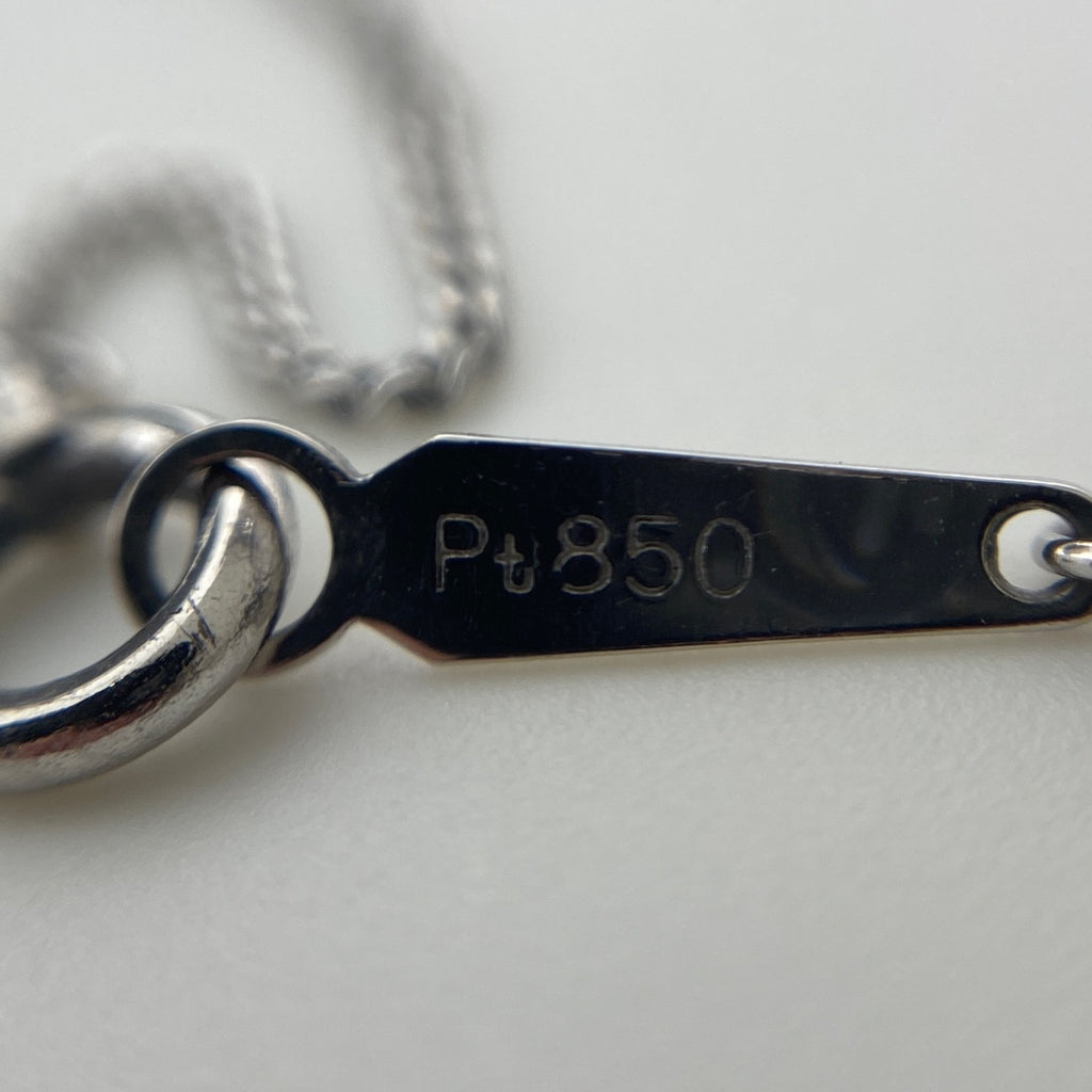 ダイヤモンド デザインネックレス プラチナ ペンダント ネックレス Pt900 Pt850 ダイヤモンド レディース 【中古】nbjwl