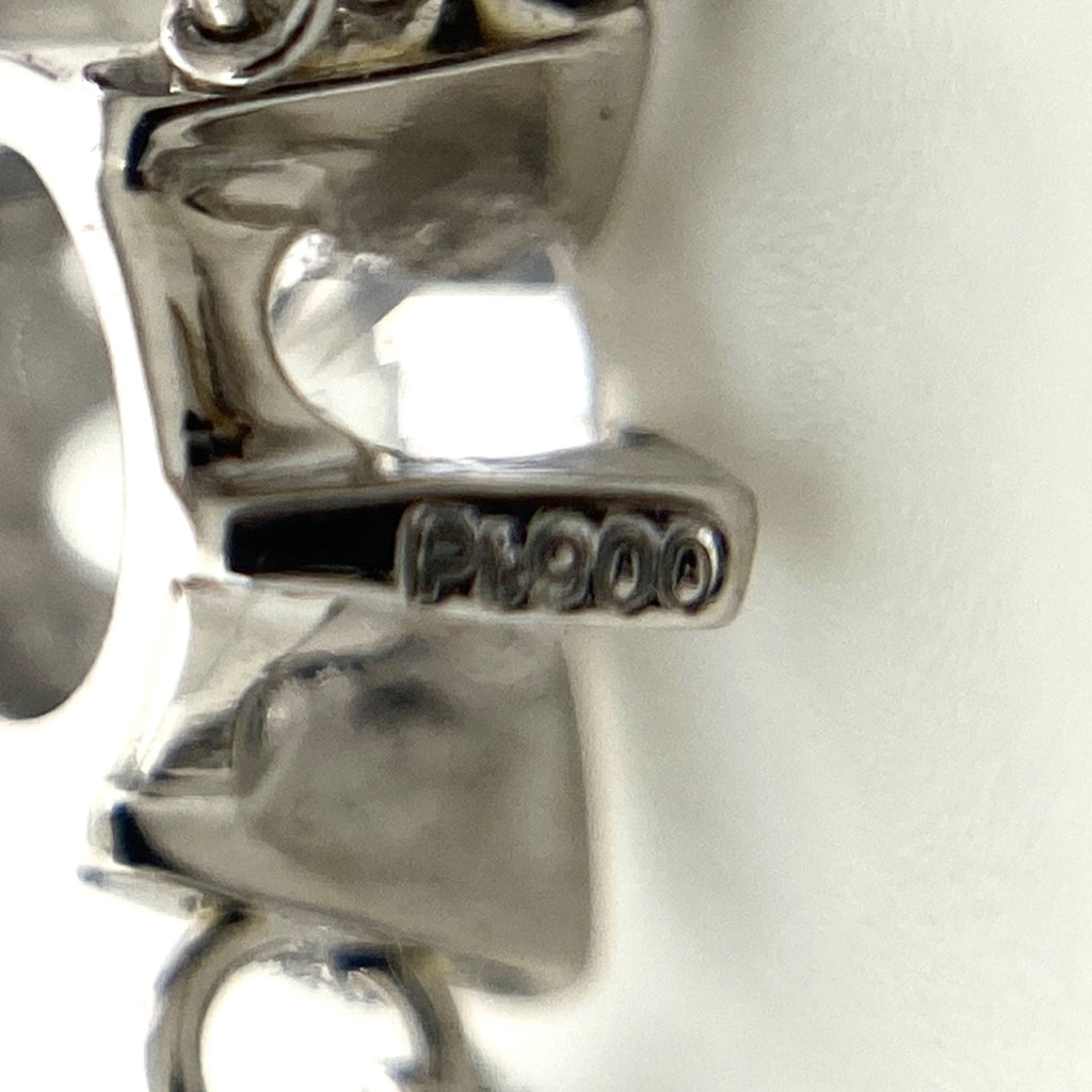 ダイヤモンド デザインネックレス プラチナ ペンダント ネックレス Pt900 Pt850 ダイヤモンド レディース 【中古】nbjwl