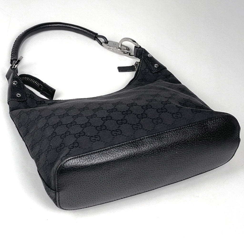 グッチ GG柄 ショルダーバッグ ワンショルダー ハンドバッグ ショルダーバッグ GGキャンバス ブラック 115003 レディース 【中古】brbag