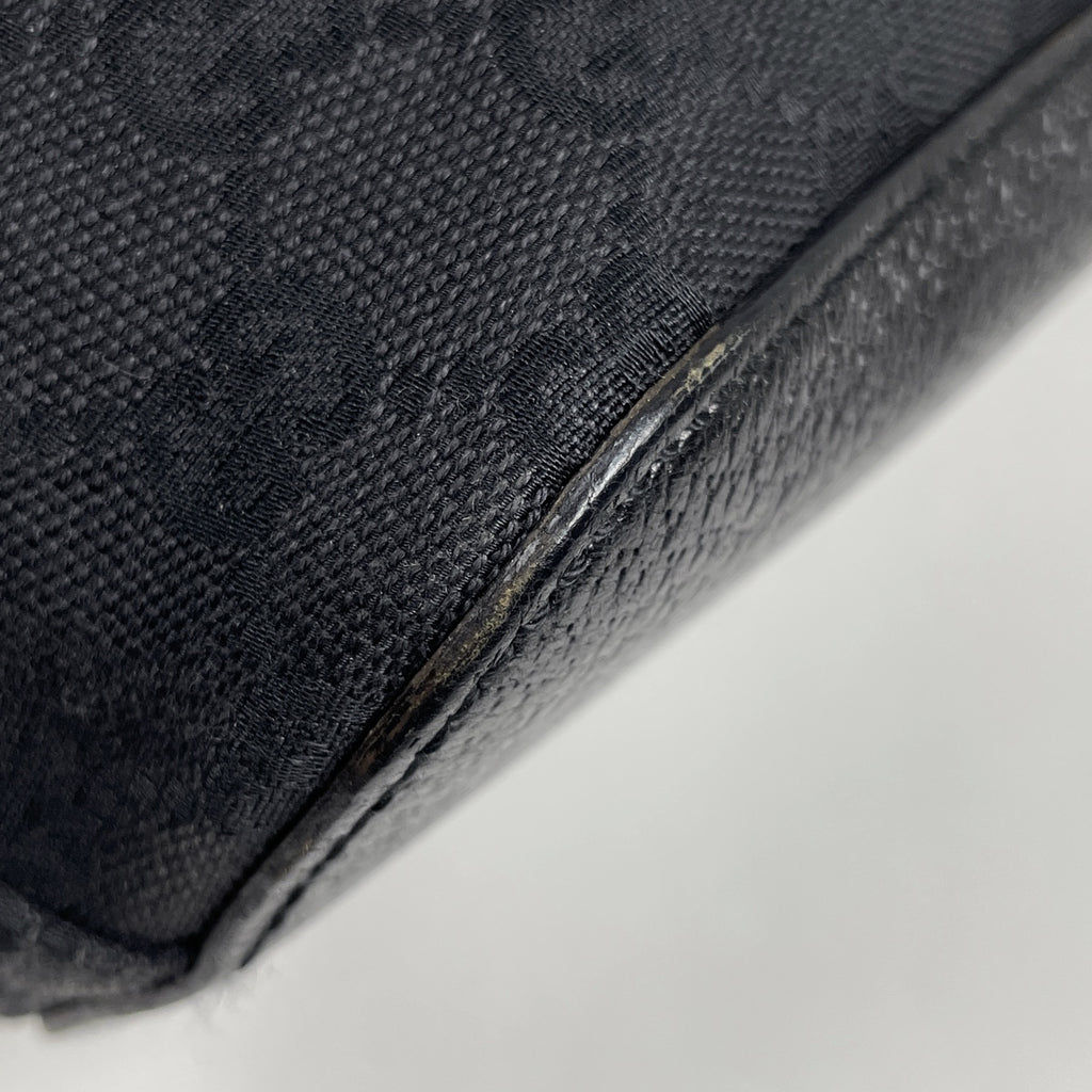 グッチ GG柄 ショルダーバッグ ワンショルダー ハンドバッグ ショルダーバッグ GGキャンバス ブラック 115003 レディース 【中古】brbag