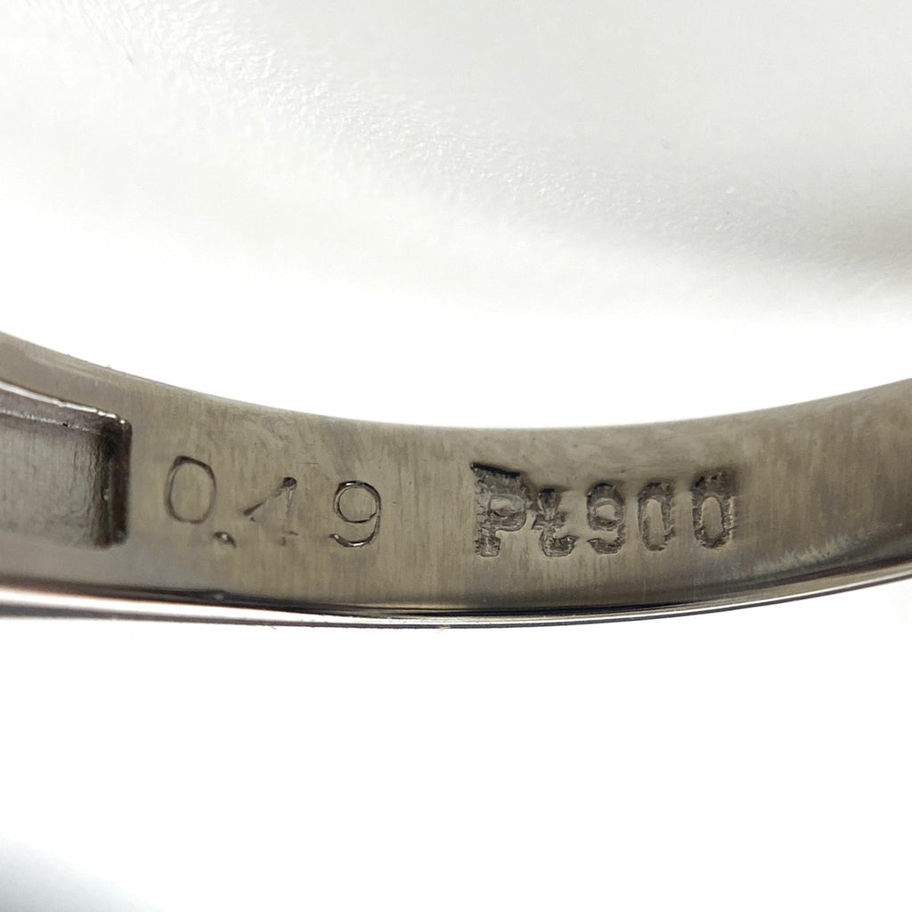 パール デザインリング プラチナ メレダイヤ 真珠 指輪 リング 11.5号 Pt900 パール ダイヤモンド レディース 【中古】nbjwl